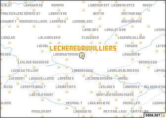 map of Le Chêne dʼAuvilliers