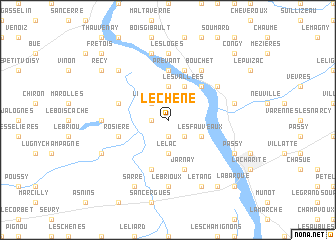 map of Le Chêne