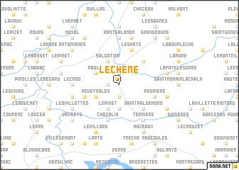 map of Le Chêne