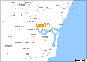 map of Lecheng