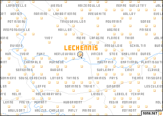 map of Le Chennis