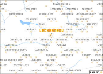 map of Le Chesneau