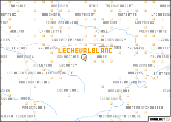 map of Le Cheval Blanc