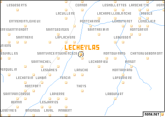map of Le Cheylas