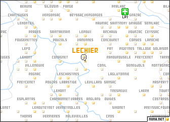map of Le Chier