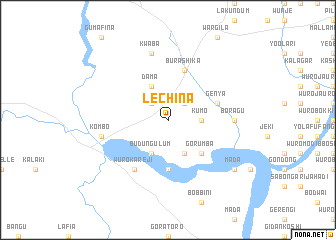 map of Lechina