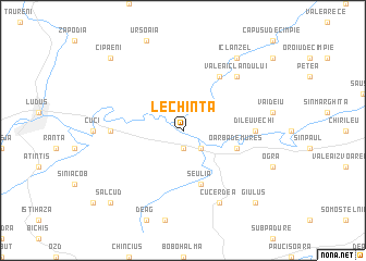 map of Lechinţa