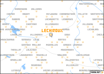 map of Le Chiroux