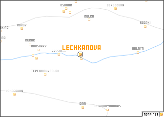map of Lechkanova