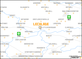 map of Lechlade