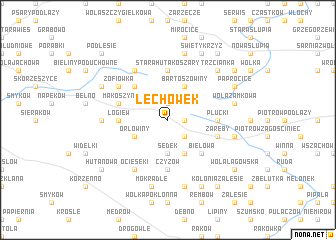 map of Lechówek