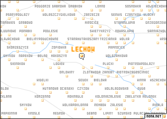 map of Lechów