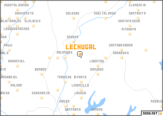 map of Lechugal