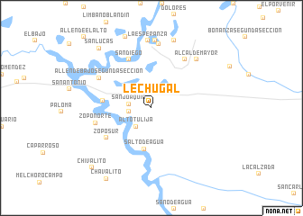 map of Lechugal