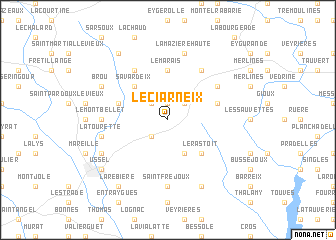 map of Le Ciarneix