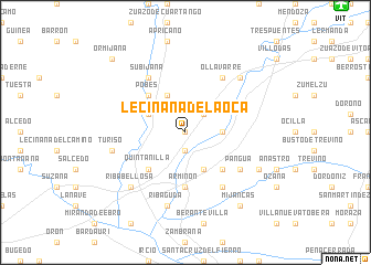map of Leciñana de la Oca