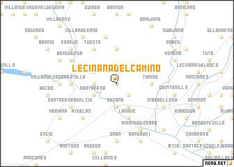 map of Leciñana del Camino