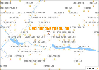 map of Leciñana de Tobalina