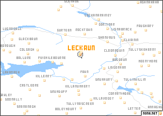 map of Leckaun
