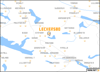 map of Leckersbo