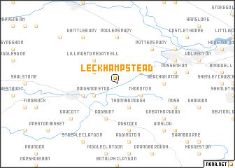 map of Leckhampstead
