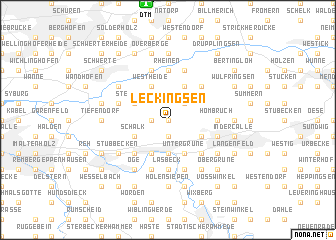 map of Leckingsen