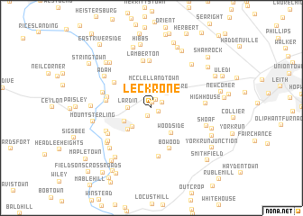 map of Leckrone