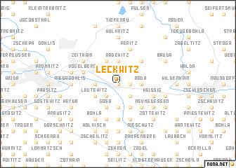 map of Leckwitz