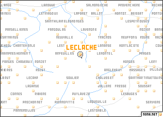 map of LʼEclache