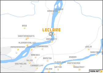 map of Le Claire