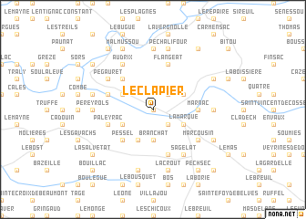 map of Le Clapier