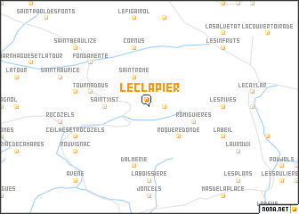 map of Le Clapier