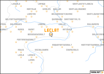 map of Le Clat