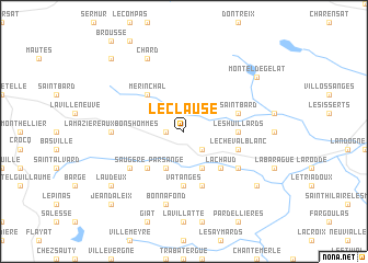 map of LʼEclause