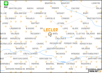 map of Le Cler