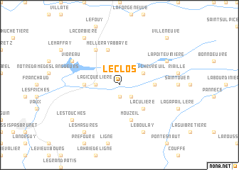 map of Le Clos