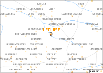 map of LʼÉcluse