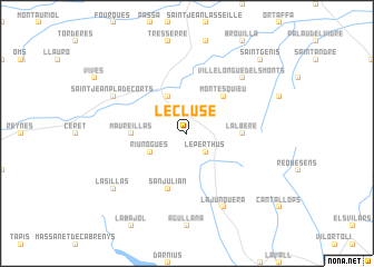 map of LʼÉcluse