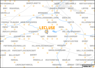 map of Lécluse