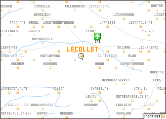 map of Le Collet