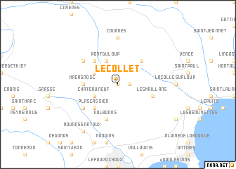 map of Le Collet