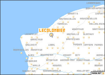 map of Le Colombier