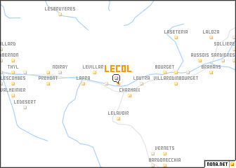 map of Le Col