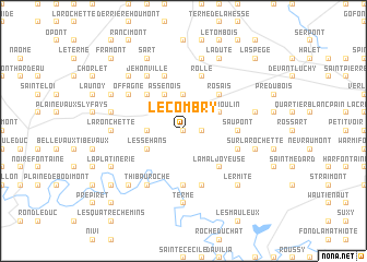map of Le Combry