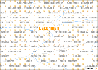 map of Le Comnien