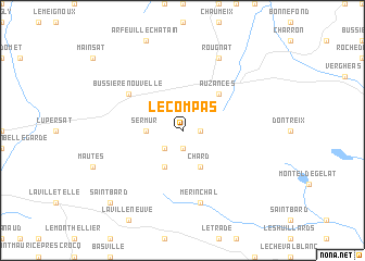 map of Le Compas