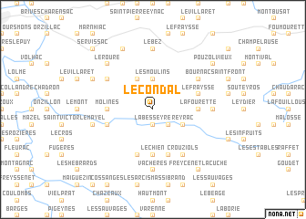 map of Le Condal