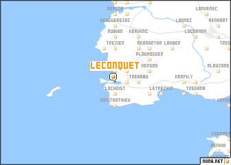 map of Le Conquet