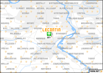 map of Le Contin