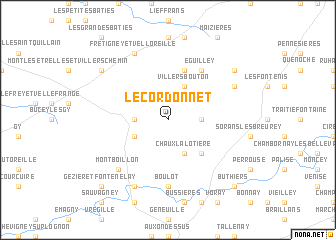 map of Le Cordonnet